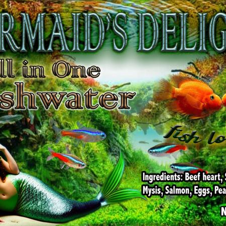Mermaid's Delight All-In-One Freshwater Blend Frozen Food (10 oz) - The Underwater Gardener, Key West FL