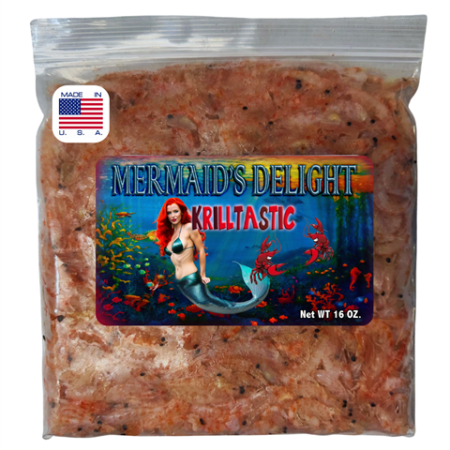 Mermaid's Delight Killer Krill Whole Frozen Food (1 lb) - The Underwater Gardener, Key West FL