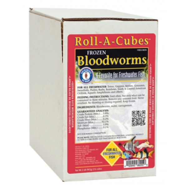 Frozen Bloodworms - Roll-A-Cube (2 lb)