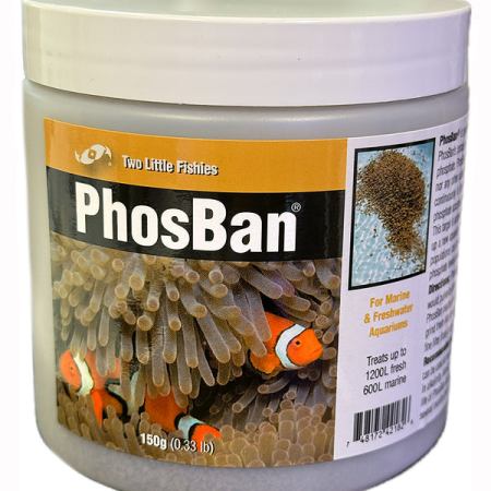 Two Little Fishies PhosBan Phosphate Adsorption Media (150 g jar) - The Underwater Gardener, Key West FL
